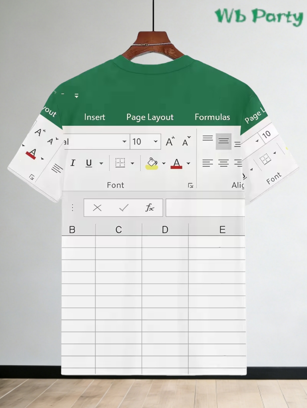 3D Printing Design Software - Casual Excel Tshirt for Men 3D
