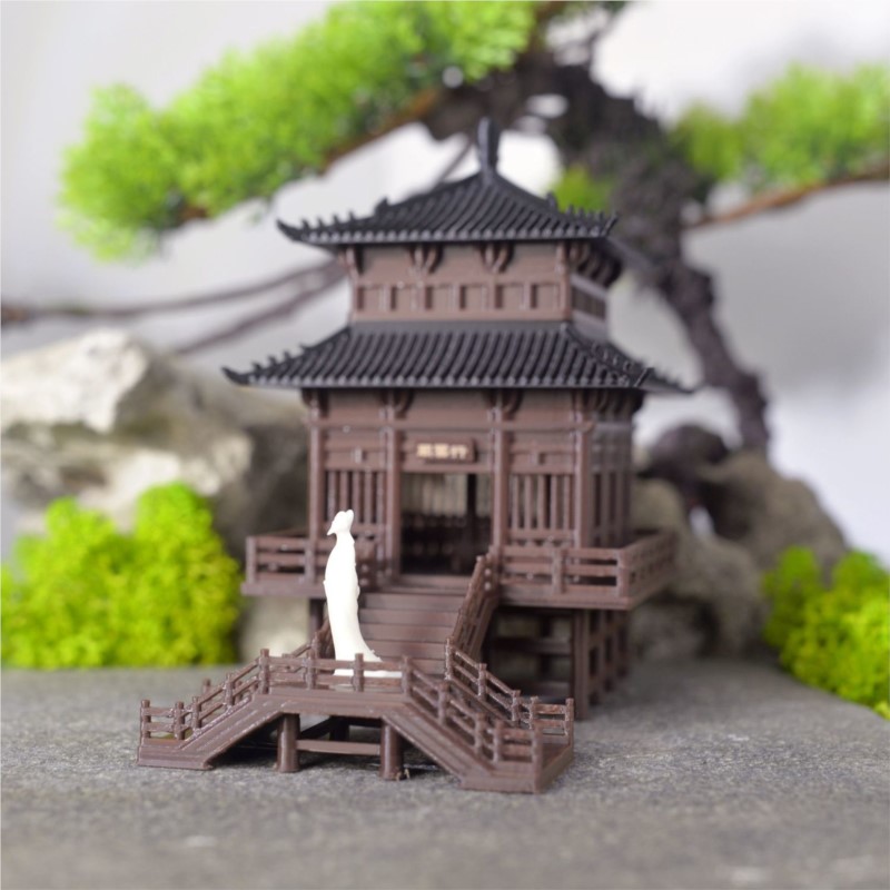 3D Printing And Additive Manufacturing - Retro Architecture Ornaments Pavilions Chinese Style