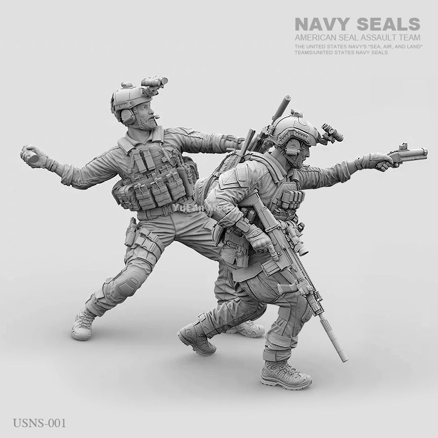 3D Printing And Additive Manufacturing - 1/35 NAVY SEALS Two-person Group Resin
