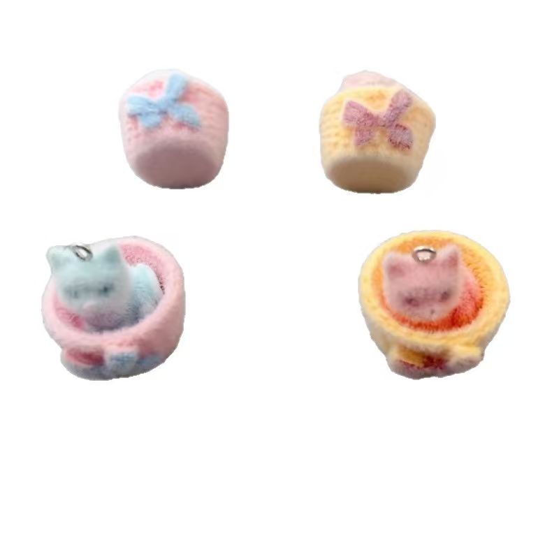 4pcs 3D plush resin cat pendan - 3D Printing Earrings recension och pris