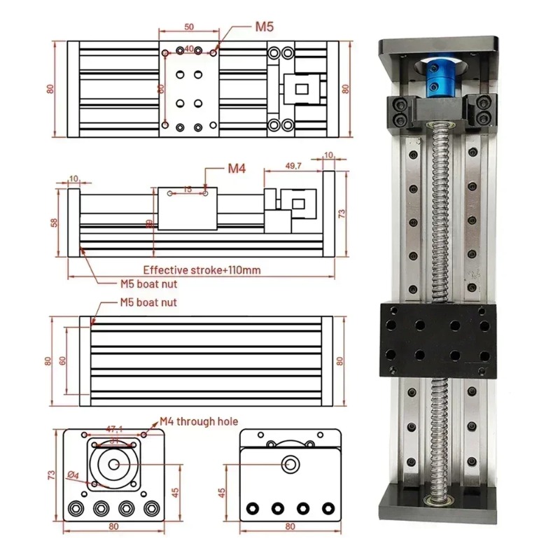 【specialized】CNC Ball Screw Li - Linear Guide Rail recension och pris