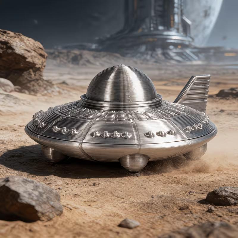 3D Printed UFO Figurines Retro - 3D Printing And Additive Manufacturing recension och pris