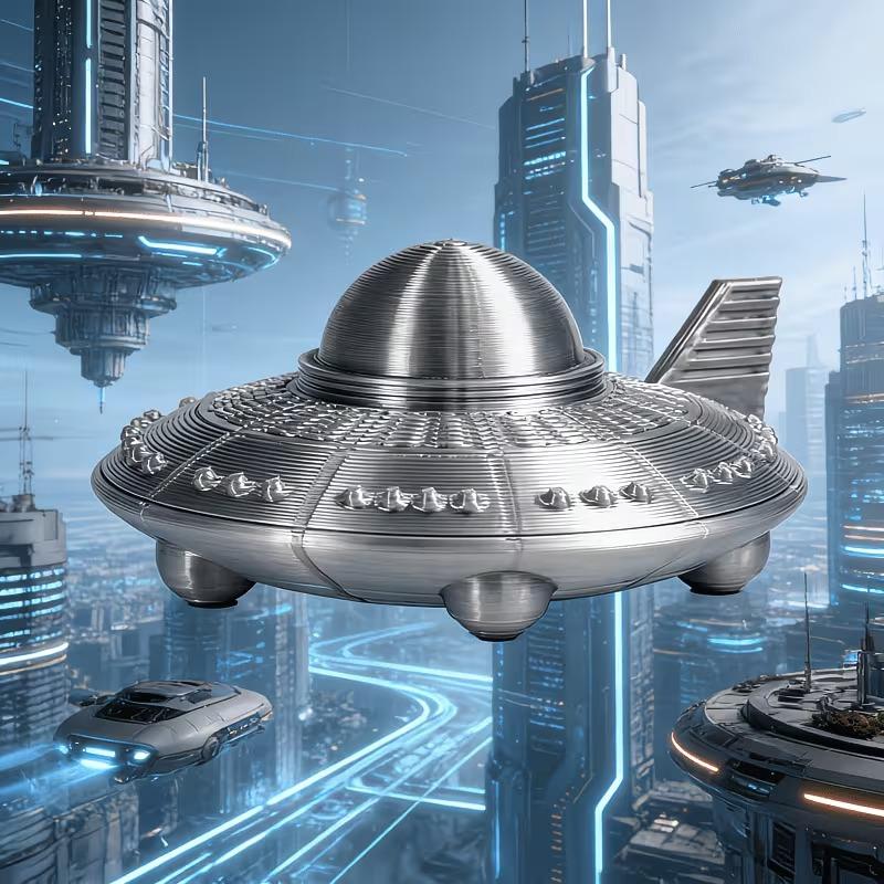 3D Printed UFO Figurines Retro - 3D Printing And Additive Manufacturing recension och pris