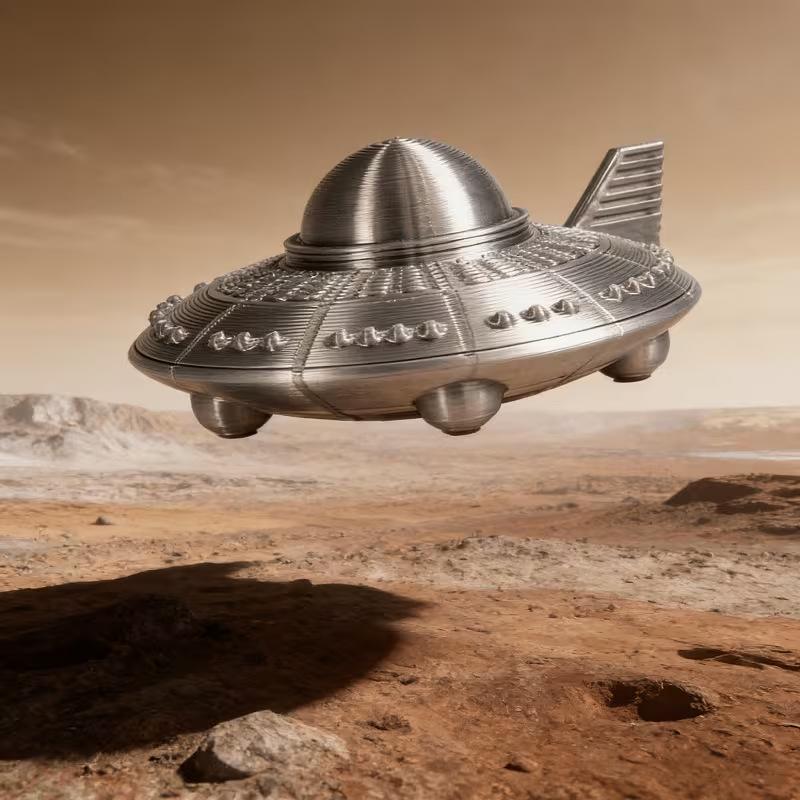 3D Printed UFO Figurines Retro - 3D Printing And Additive Manufacturing recension och pris