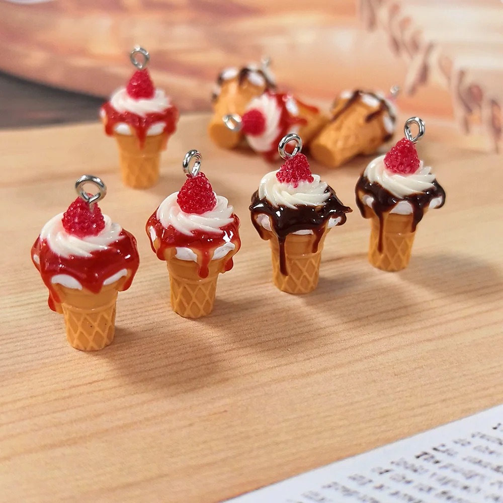 10Pcs 3D Mini Simulated Strawb - 3D Printing Earrings recension och pris