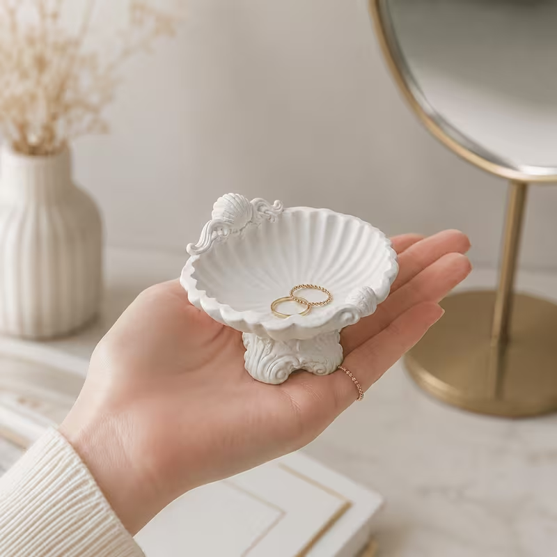 Vintage Baroque Shell Shape 3D - 3D Printing Earrings recension och pris