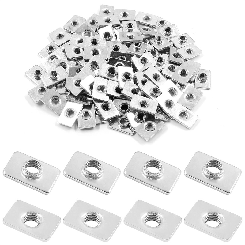 100pcs Flat Sliding T-Slot Nut - 3D Printer Enclosure Frame recension och pris