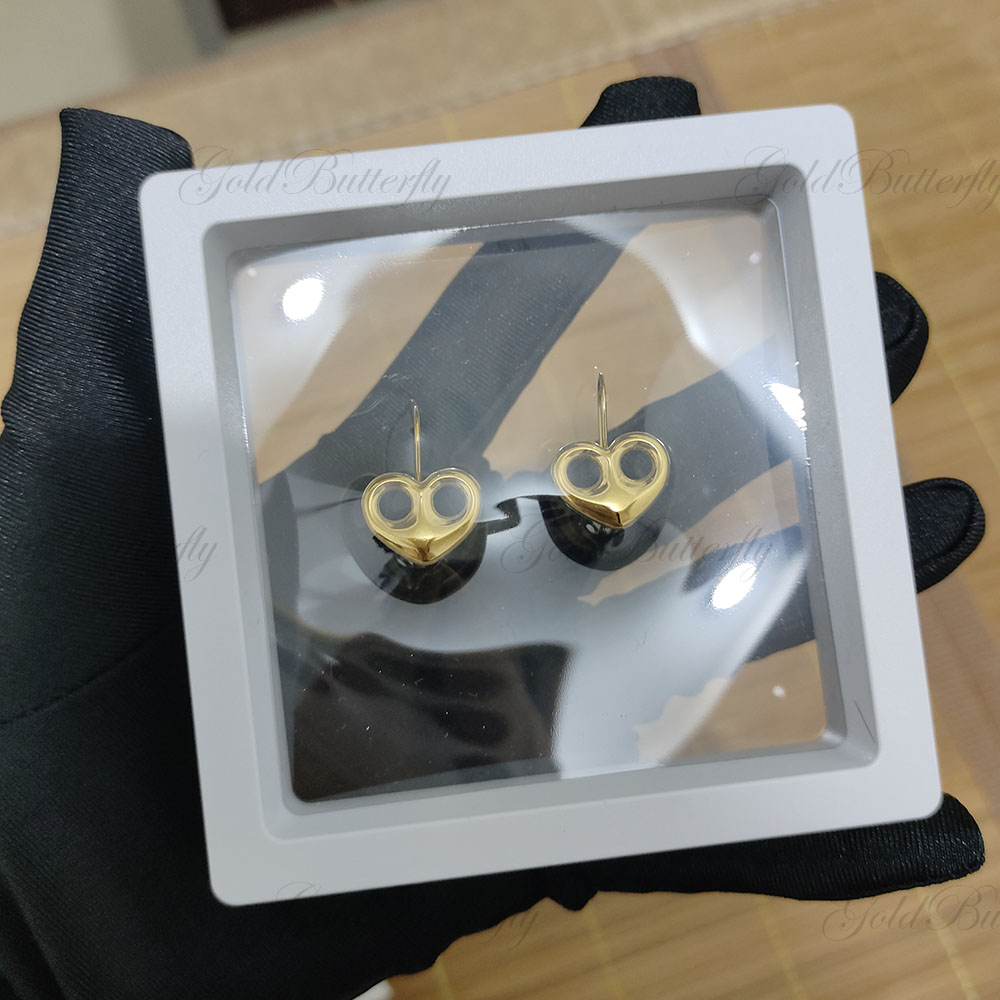 GoldButterfly Custom Heart Ear - 3D Printing Earrings recension och pris