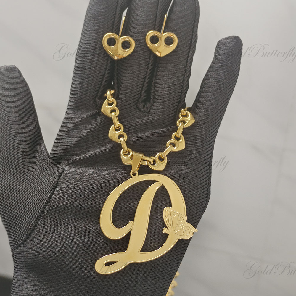 GoldButterfly Custom Heart Ear - 3D Printing Earrings recension och pris