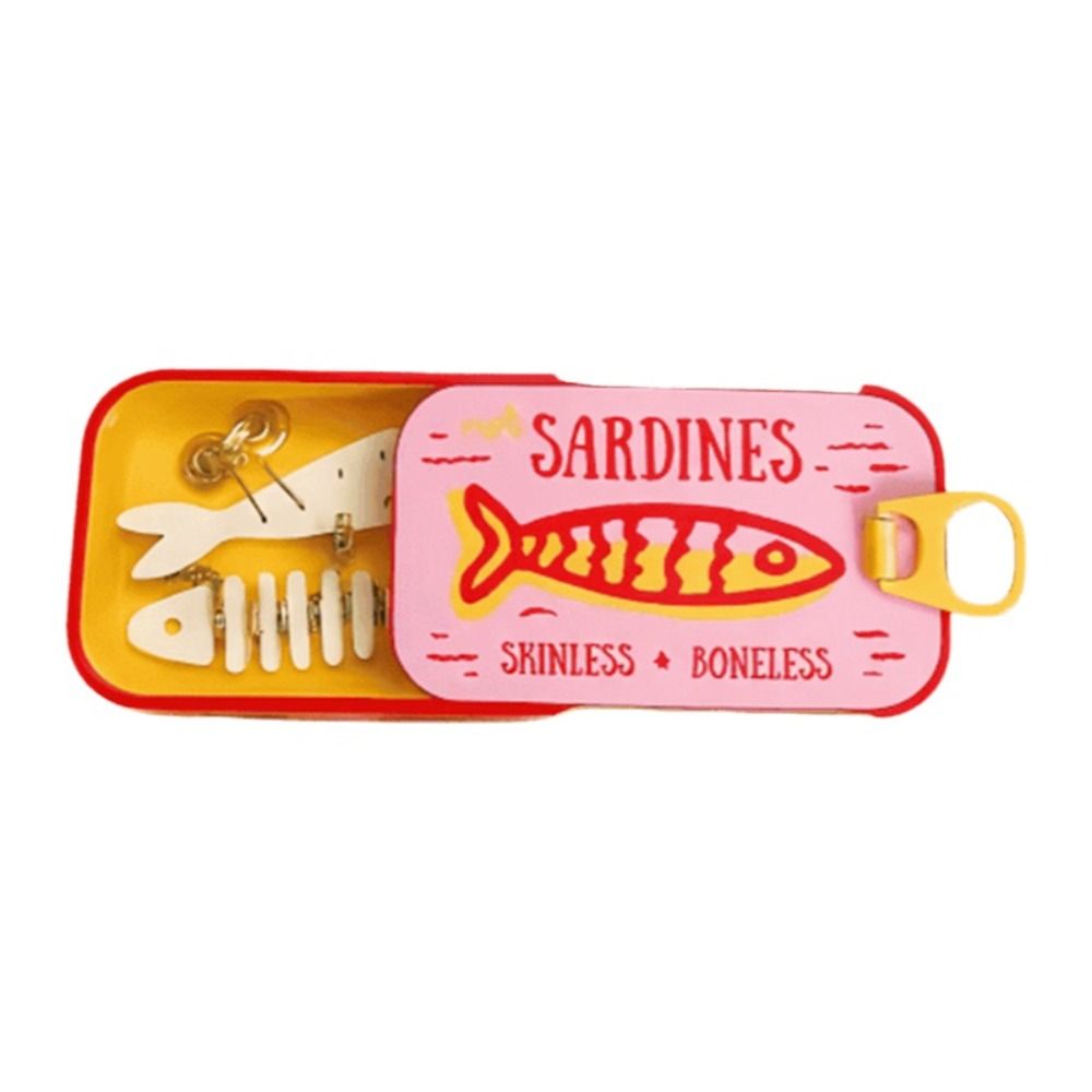 3D Printed Sardine Tin Jewelry - 3D Printing Earrings recension och pris
