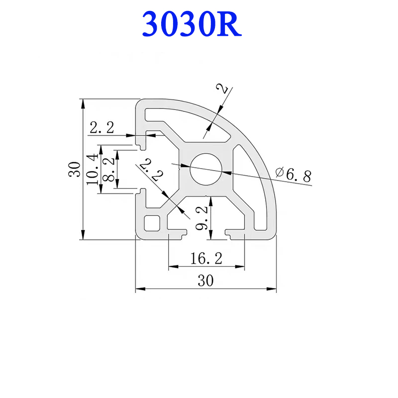1PC 3030R European Standard Al - 3D Printer Enclosure Frame recension och pris