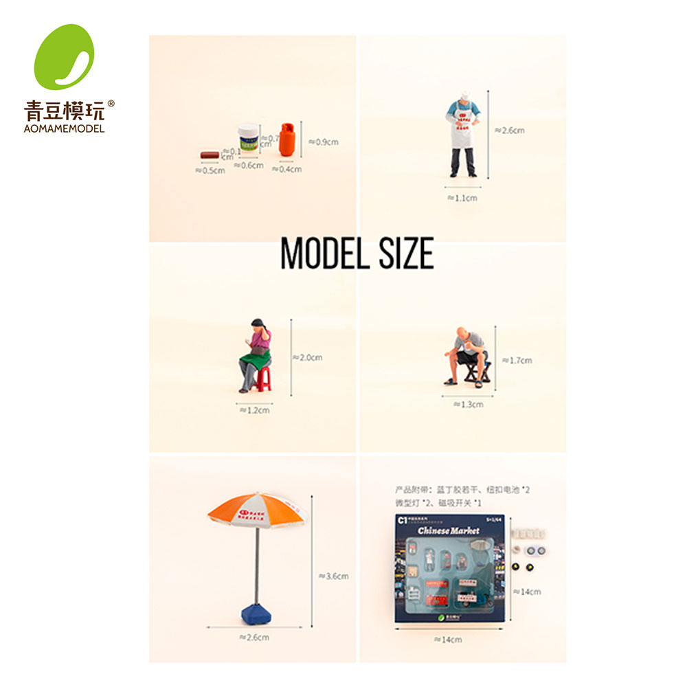 1/64 Night market s Model Kit- - 3D Printing And Additive Manufacturing recension och pris