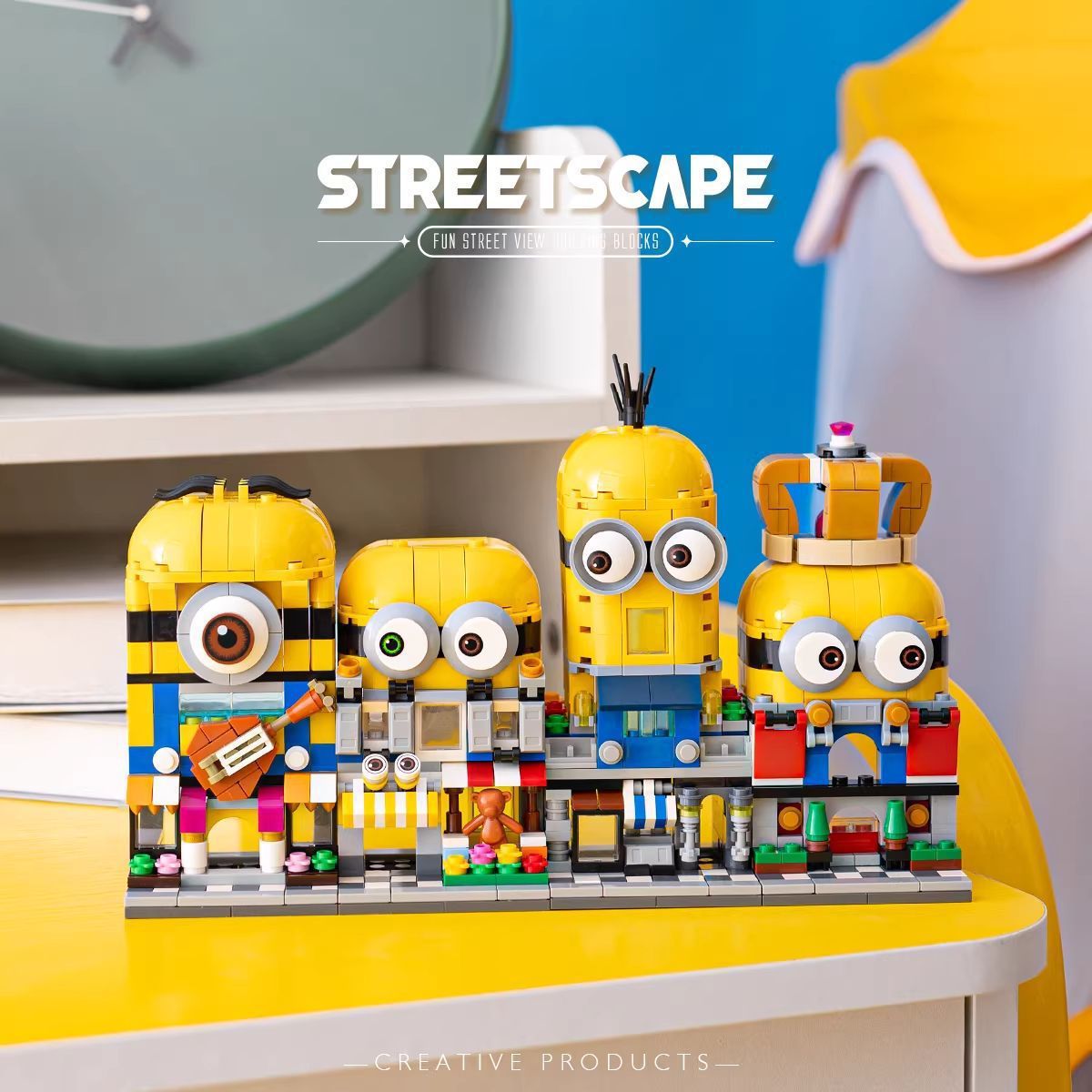 4-in-1 Minions Cartoon Street  - 3D Printing Lego recension och pris