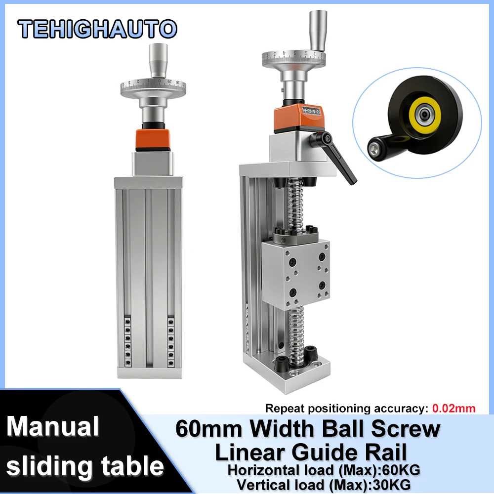 60KG Load Manual Linear Guide  - Linear Guide Rail recension och pris